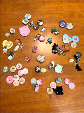 Assorted Cute Enamel Pins - Colorful Mix